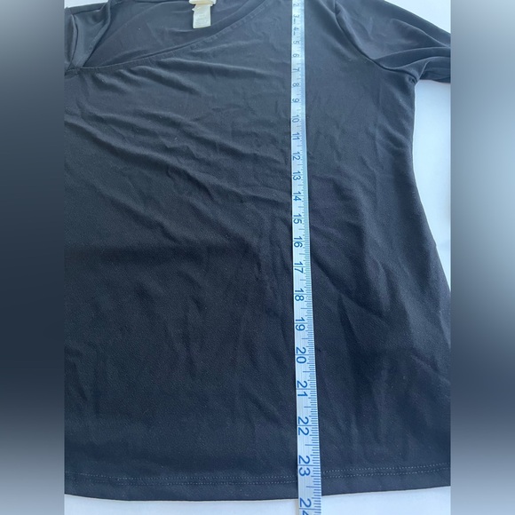 ✨NWOT✨ H&M Long-sleeved Asymmetric Neckline Jersey Top Size L - Picture 8 of 10